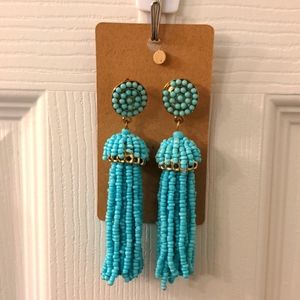 Teal Dangle Earrings